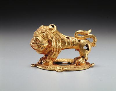 Lion sword fitting by Ashanti